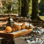 Para Andar nos Trilhos - entradinha da Casa Bambuí - restaurante do Parque Bambuí em Campos do Jordão