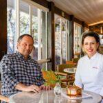 Aref Farkouh e Chef Anouk na Casa Bambuí - restaurante do Parque Bambuí em Campos do Jordão