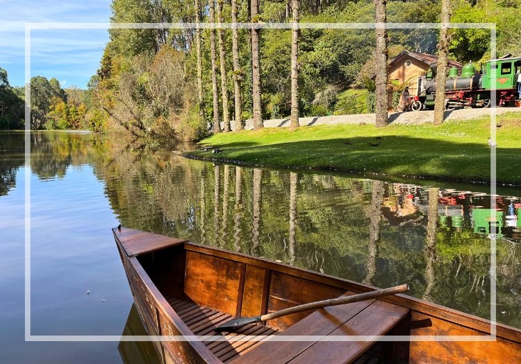 Passeio de Barco no Parque Bambuí - Campos do Jordão